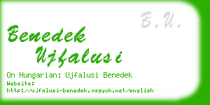 benedek ujfalusi business card